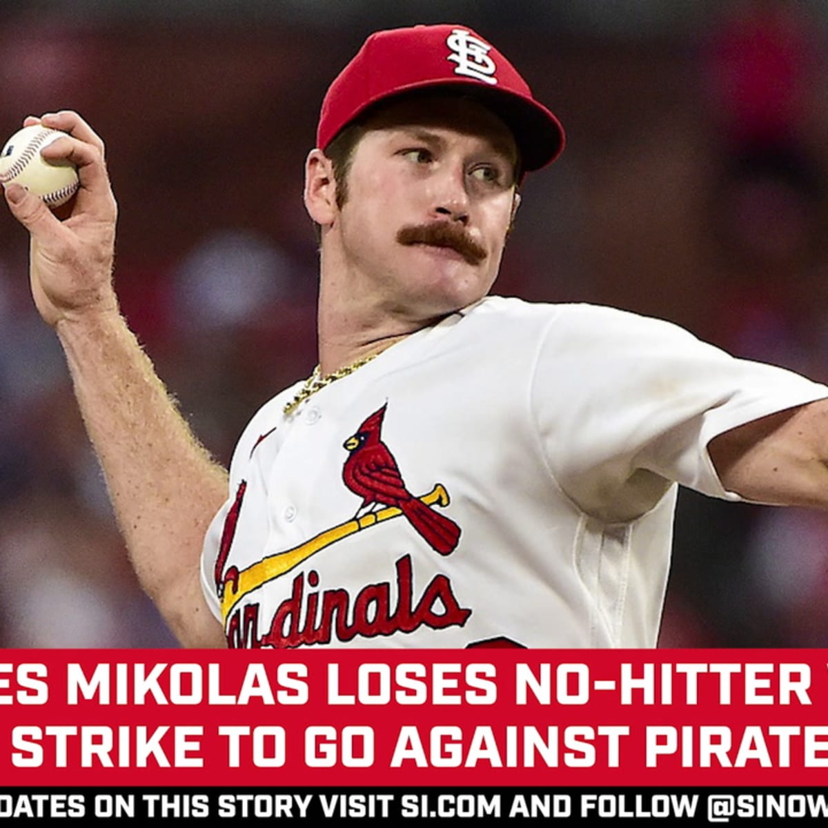 Cardinals' Miles Mikolas loses no-hitter in 9th inning vs. Pirates 