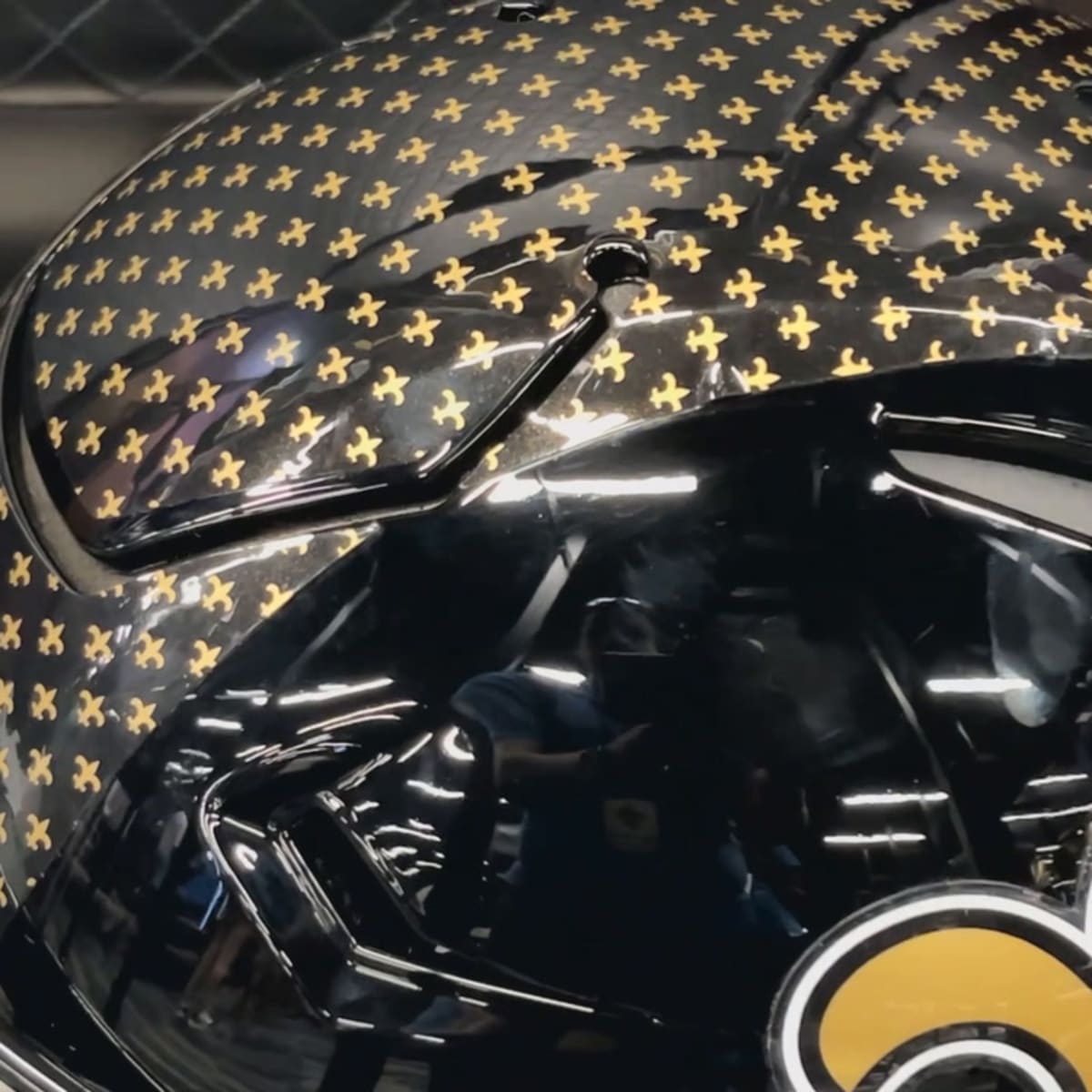 Saints unveil new special black helmet