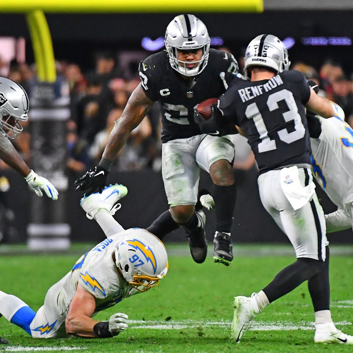 Khalil Mack's Dominance in Los Angeles Chargers Debut Secures 24-19 Win  Over Las Vegas Raiders - Sports Illustrated Los Angeles Chargers News,  Analysis and More