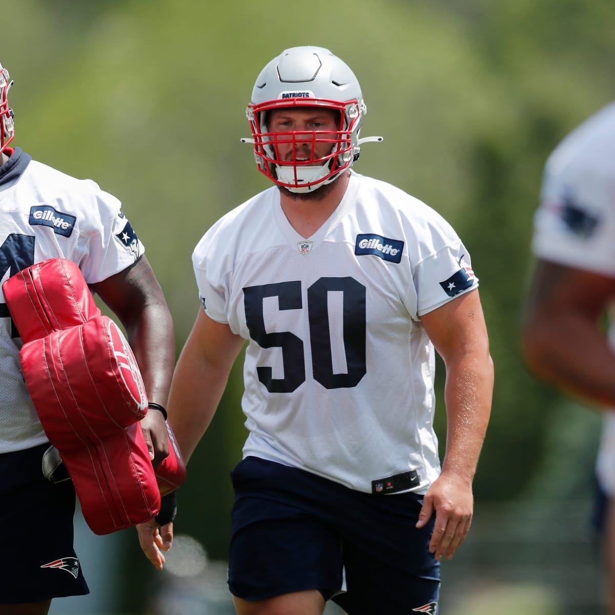 Two games in, the arrow points up for Patriots rookie guard Cole Strange