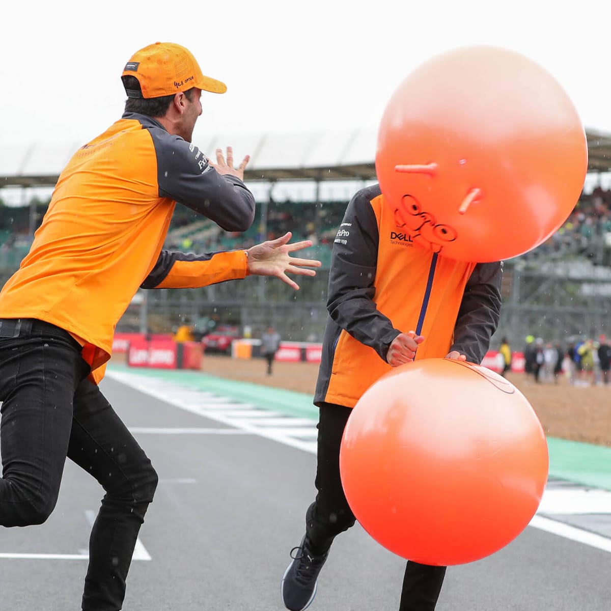 Daniel Ricciardo Whacks Lando Norris in the Face With a Space Hopper -  Sports Illustrated