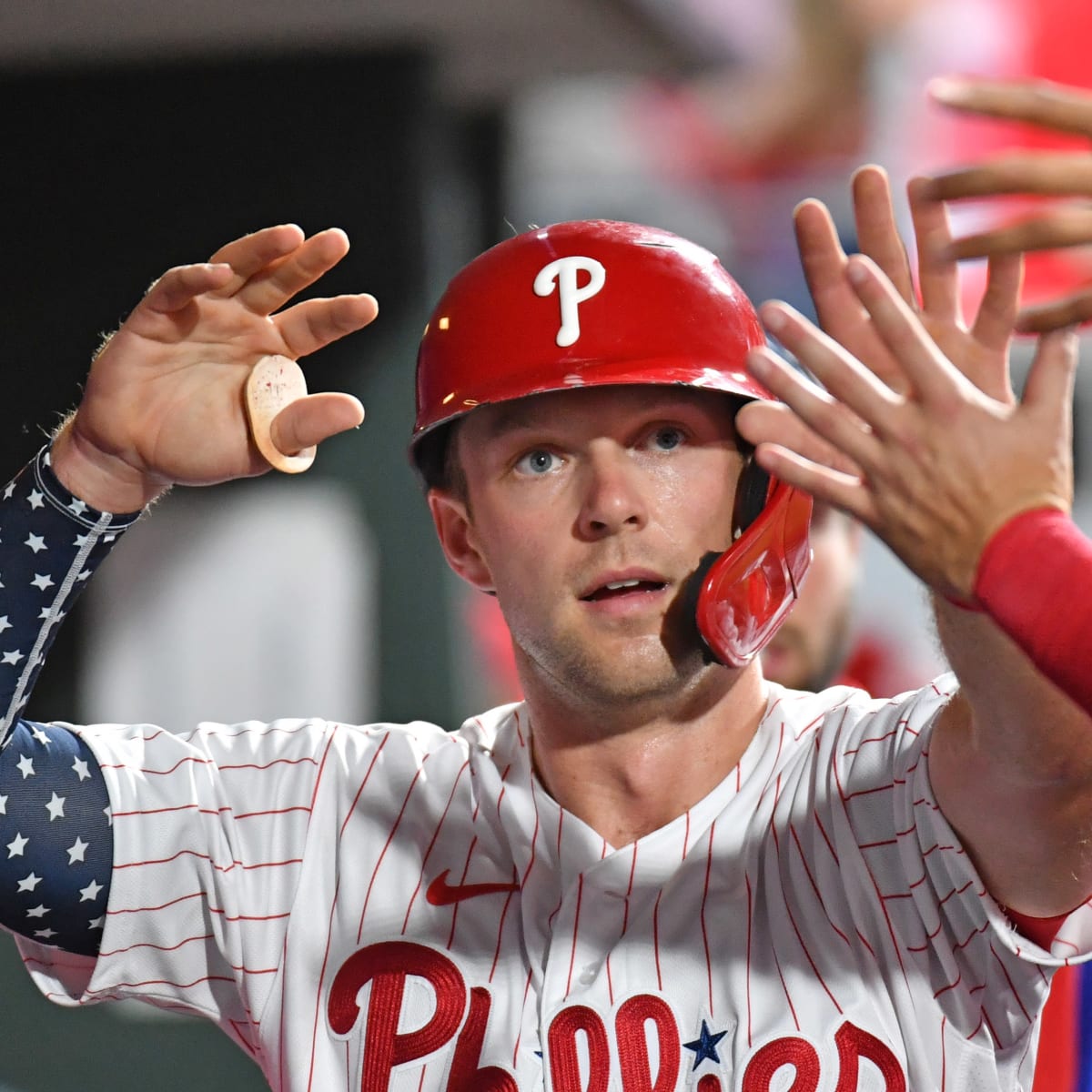 How Phillies slugger Rhys Hoskins' batting stance evolved from