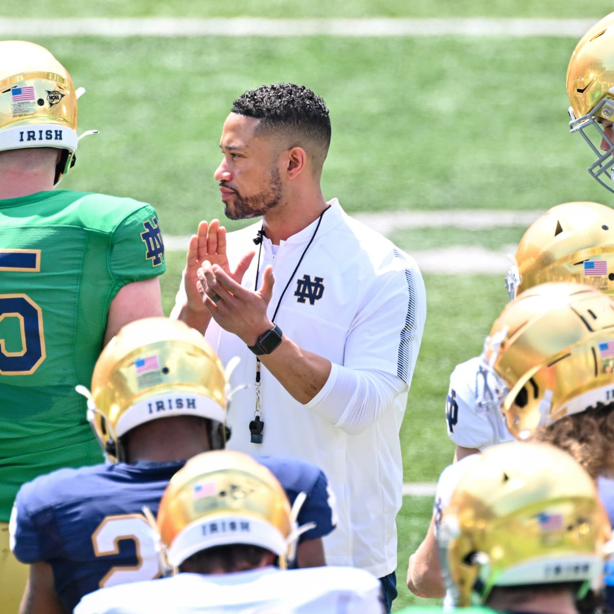 Marcus Freeman Announces That Notre Dame Will Wear Green Jersey vs.  California - Sports Illustrated Notre Dame Fighting Irish News, Analysis  and More