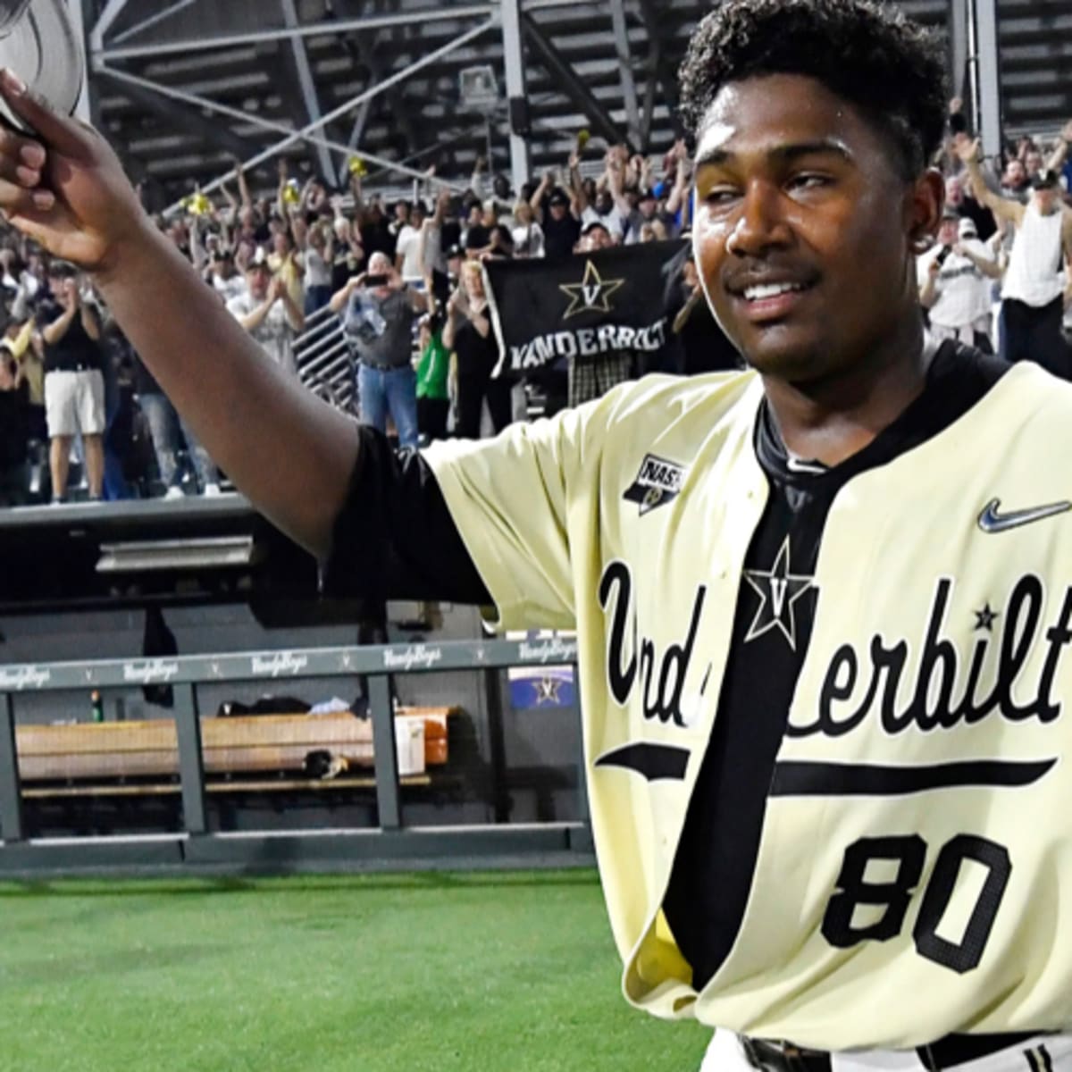 Former Vanderbilt baseball ace Kumar Rocker, Jack Leiter reunited