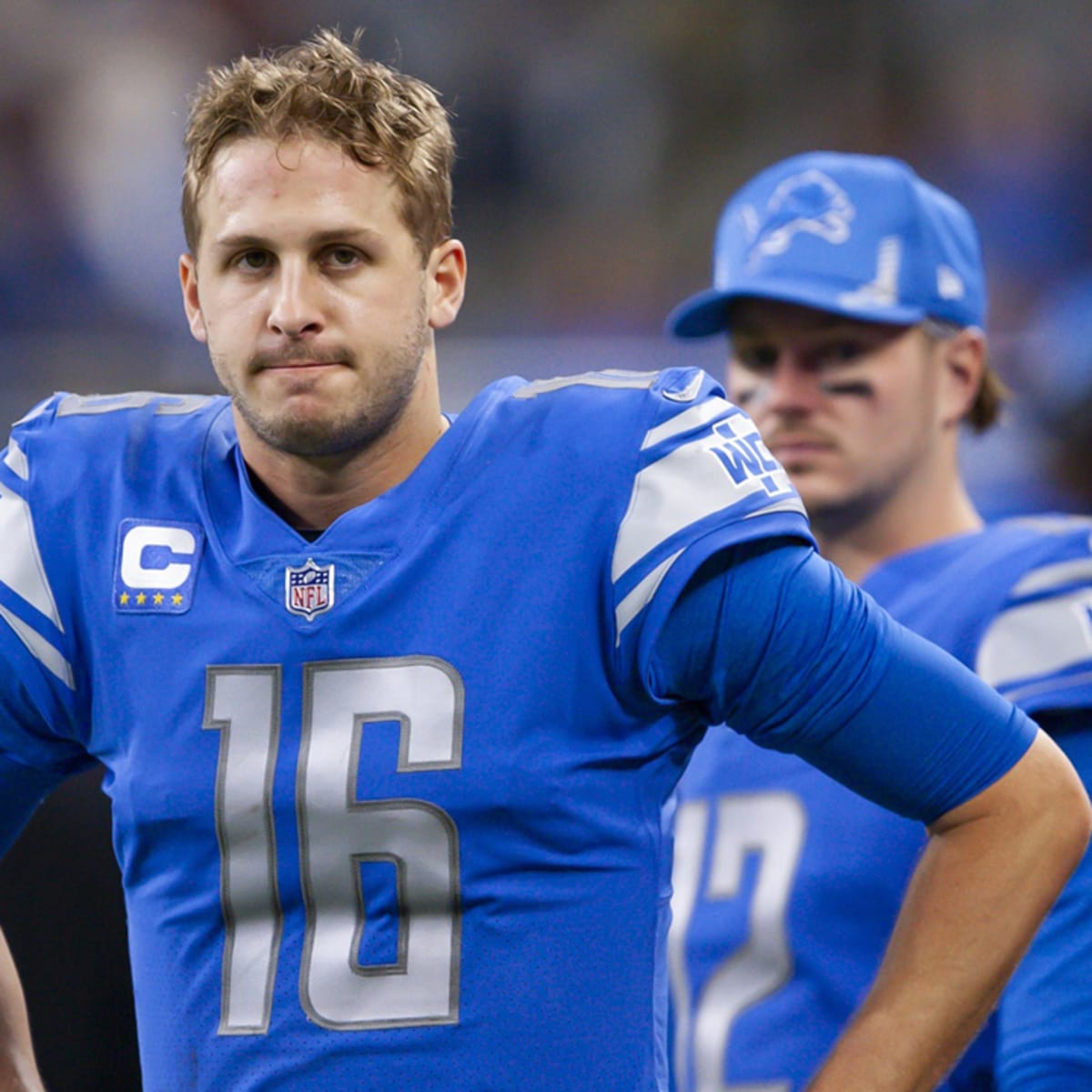 Detroit Lions Jared Goff developed bad habit against Patriots, Cowboys -  Sports Illustrated Detroit Lions News, Analysis and More