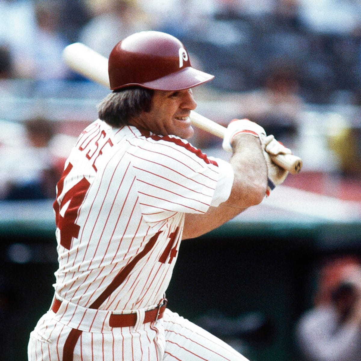 PETE ROSE  Philadelphia Phillies 1979 Majestic Throwback Baseball