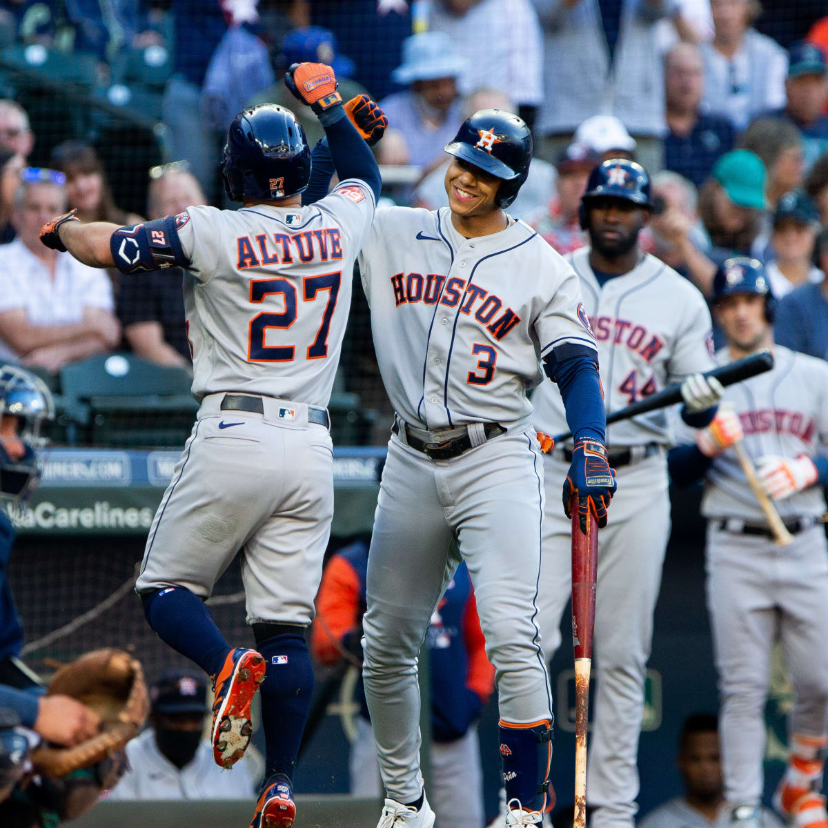 Houston Astros' star Jose Altuve gets 2 hits in first rehab game