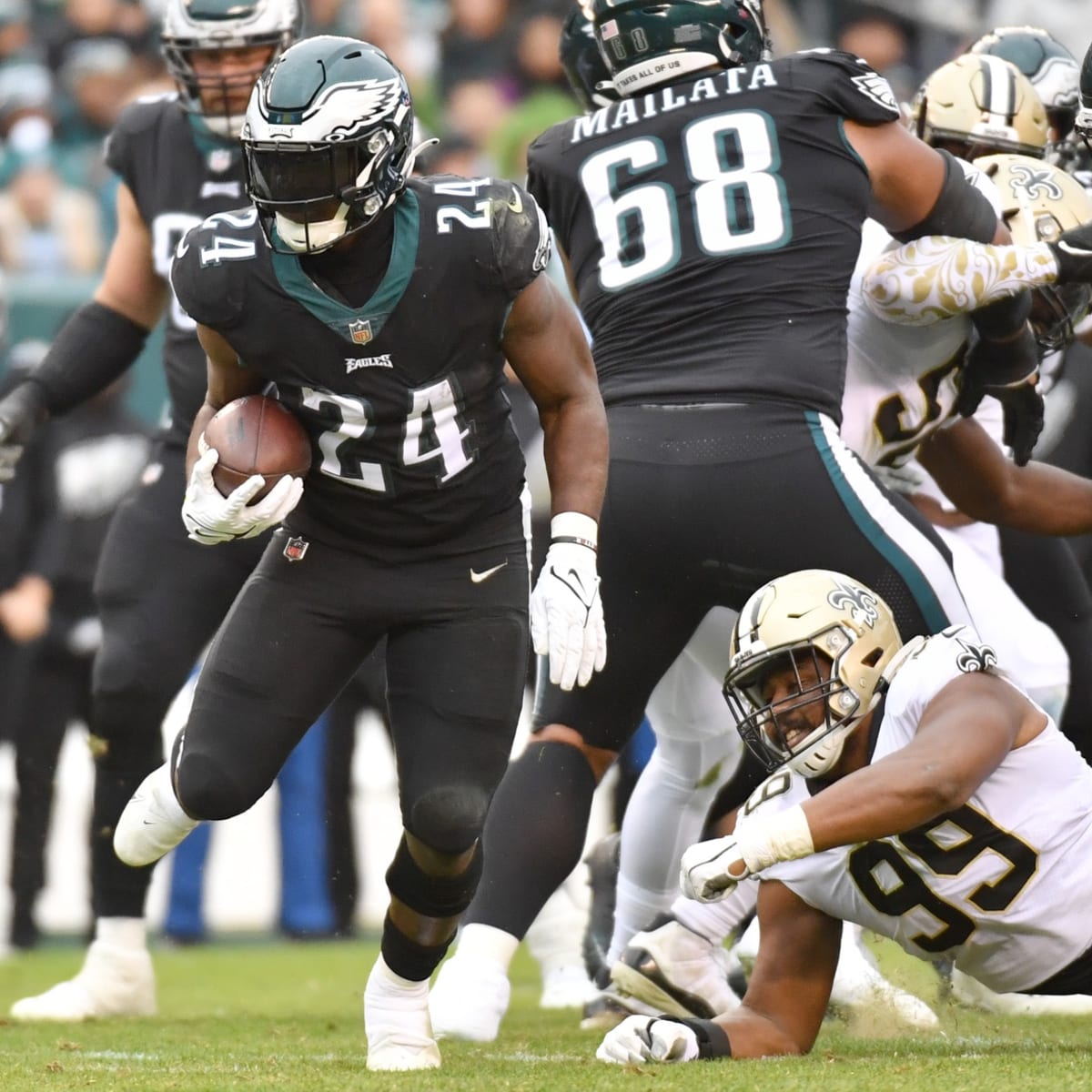 Former Eagles RB Jordan Howard among latest Saints free agent tryouts