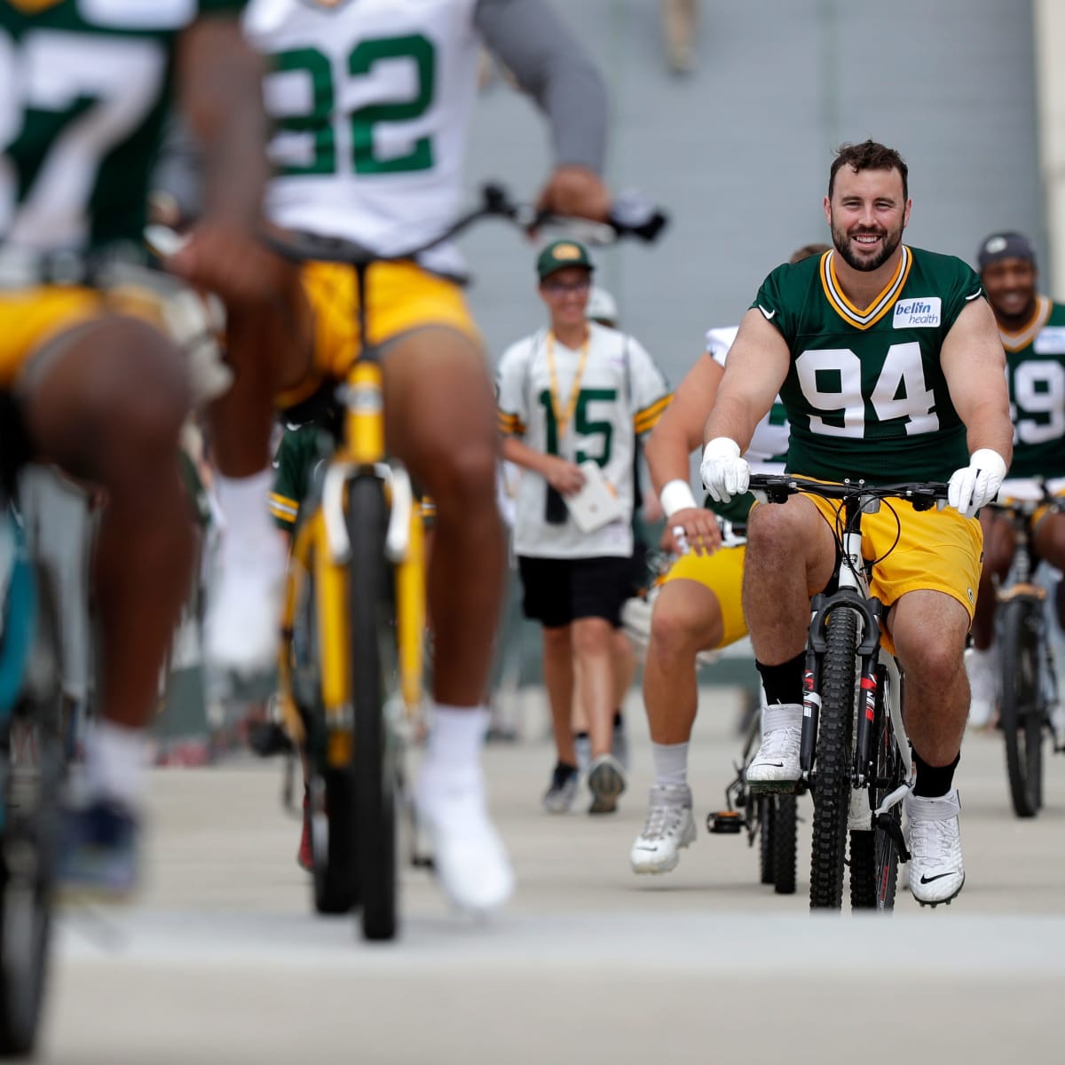 J.J. Watt participates in Packers tradition, breaks kid's bike in process