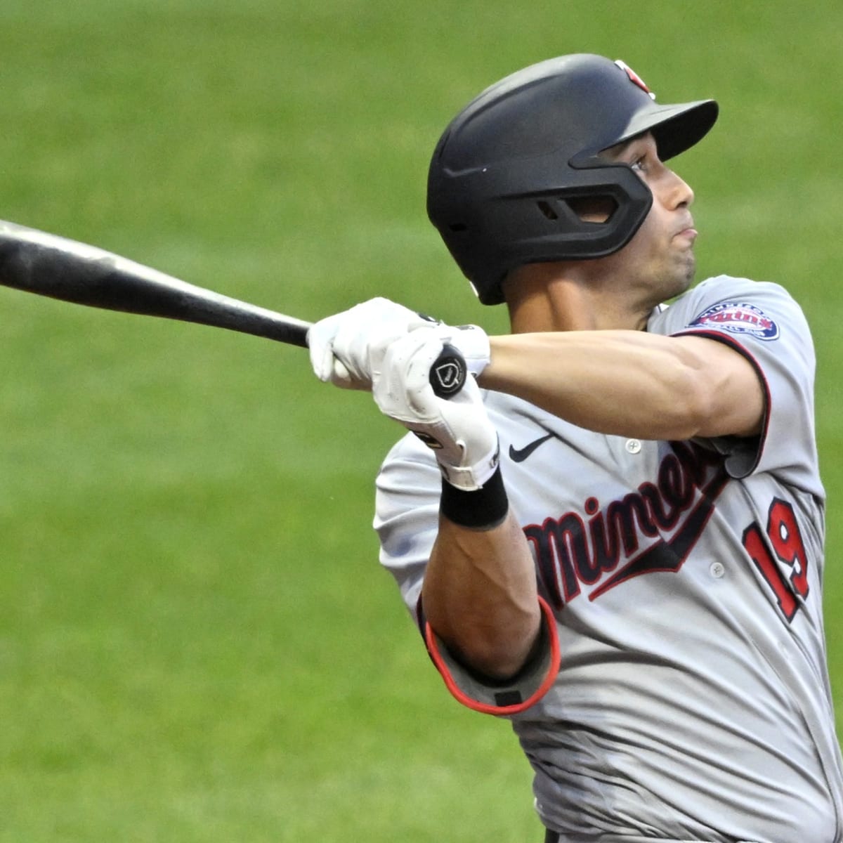 This is a 2021 photo of Alex Kirilloff of the Minnesota Twins