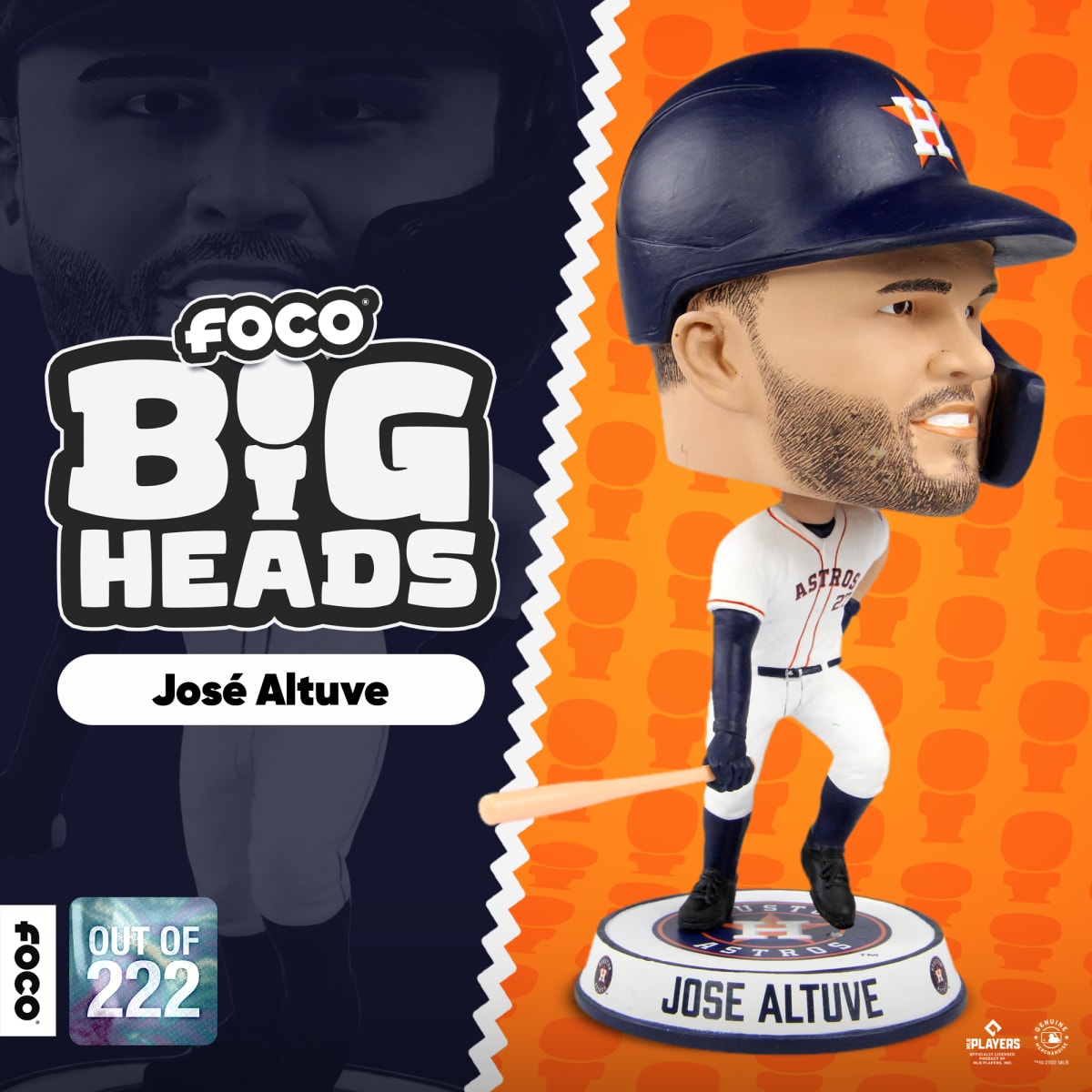 Jose Altuve Houston Astros Retro Jersey Bobblehead FOCO