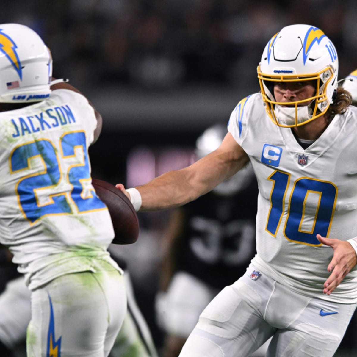 FOXBOROUGH, MA - OCTOBER 09: Detroit Lions running back Justin Jackson (42)  in action during a NFL game between Detroit Lions and New England Patriots  on October 9, 2022, at Gillette Stadium