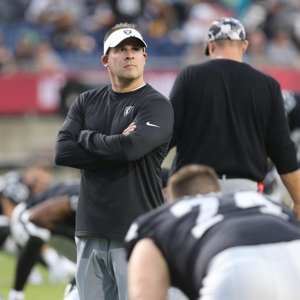 Raiders' McDaniels downplays Jacobs' surprising HOF game appearance