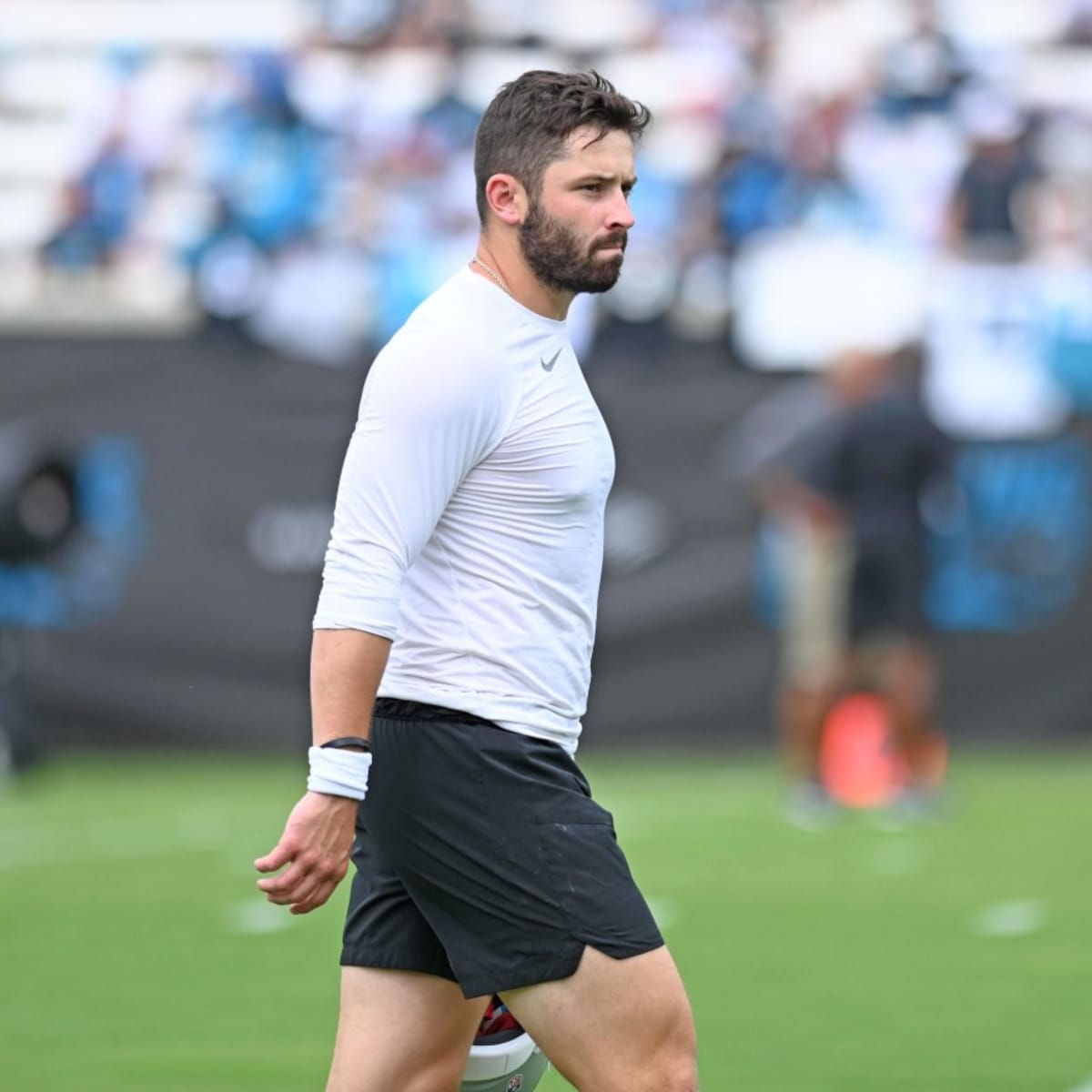 panthers mayfield shirt