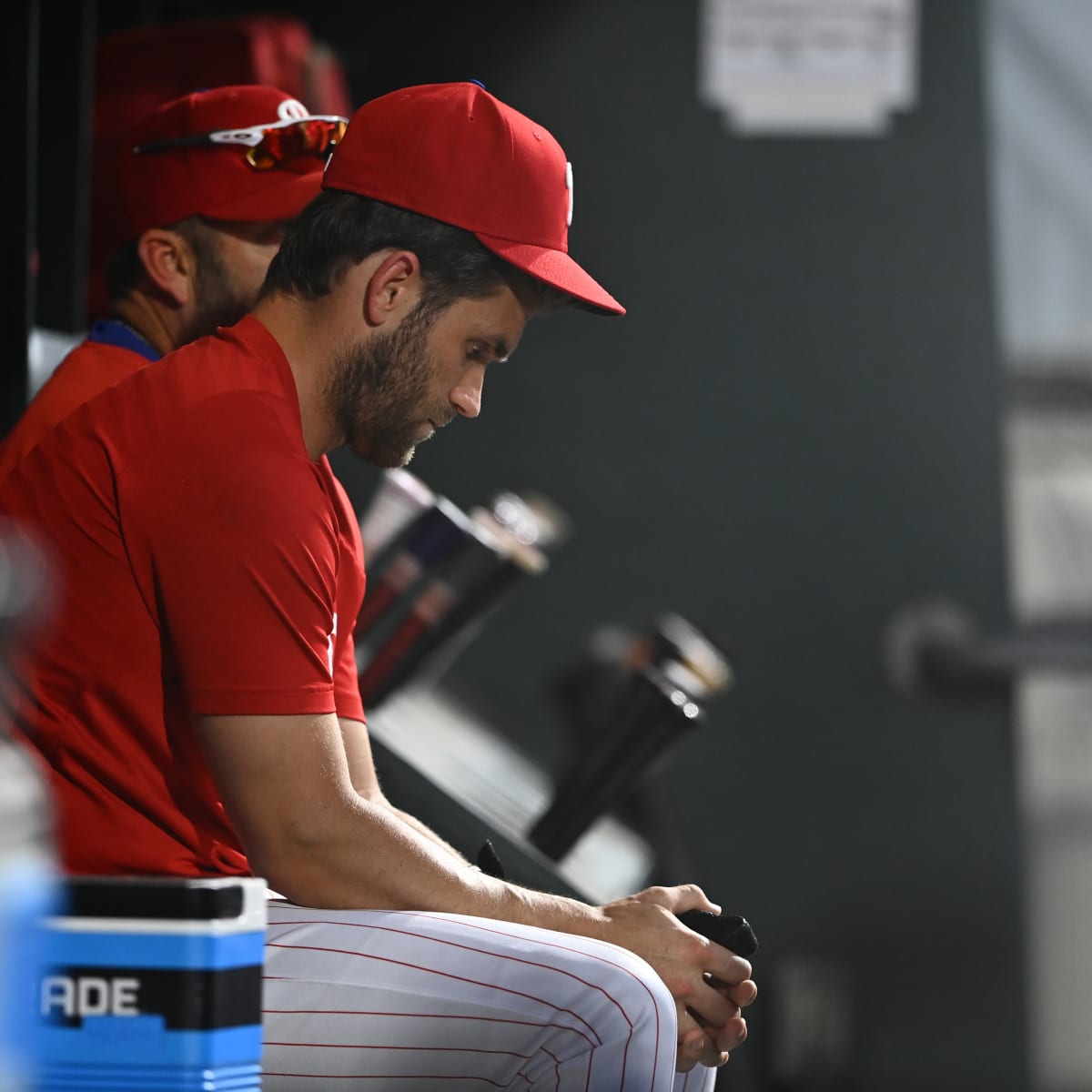 Phillies' slugger still stepping up rehab after elbow surgery