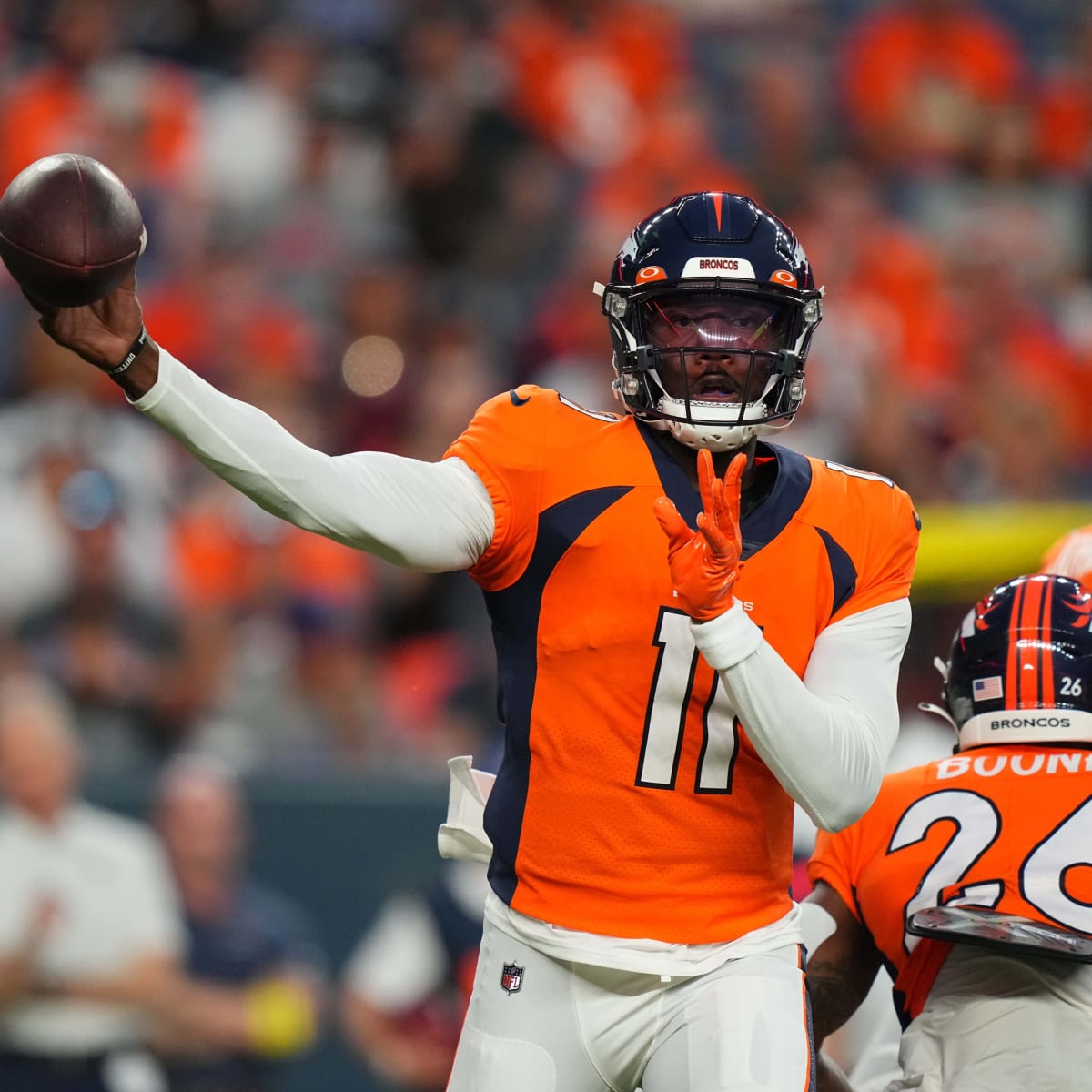 Denver Broncos Rookie RB Jaleel McLaughlin Presented With a Game Ball for  31-28 Win Over Chicago Bears - Sports Illustrated Mile High Huddle: Denver  Broncos News, Analysis and More