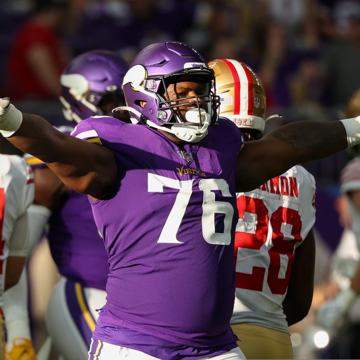 Minnesota Vikings wide receiver Trishton Jackson in action against the San  Francisco 49ers during an NFL preseason football game, Saturday, Aug. 20,  2022, in Minneapolis. (AP Photo/Craig Lassig Stock Photo - Alamy