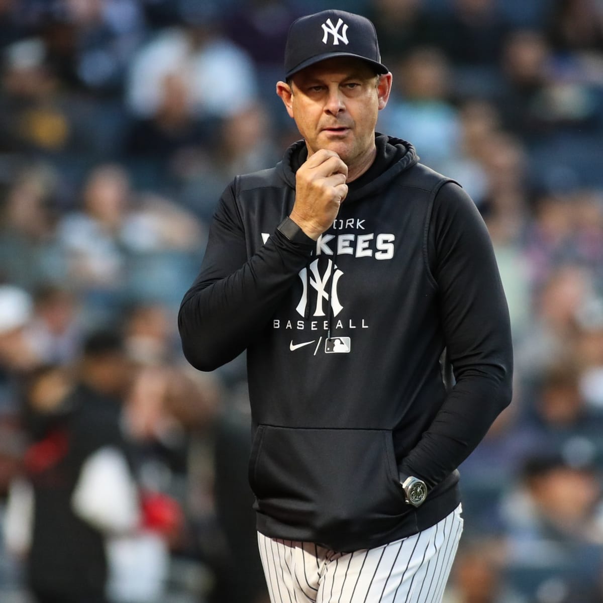 Yankees Manager Aaron Boone Slams Table During Press Conference: Fans React  - The Spun: What's Trending In The Sports World Today