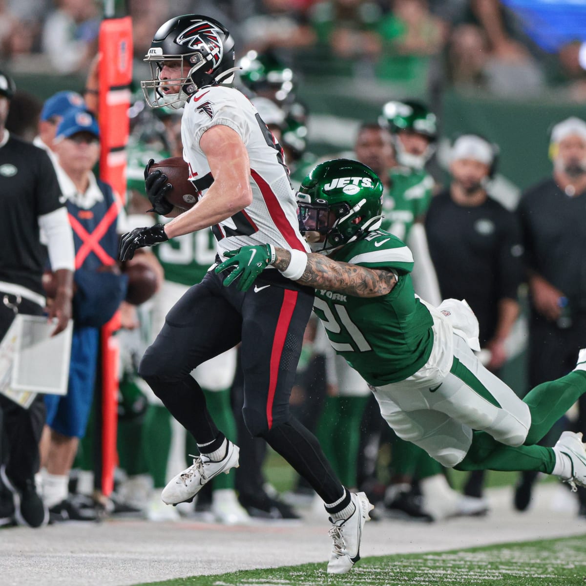 Atlanta Falcons Preseason Star Jared Bernhardt Makes Roster Out of Camp -  Sports Illustrated Atlanta Falcons News, Analysis and More