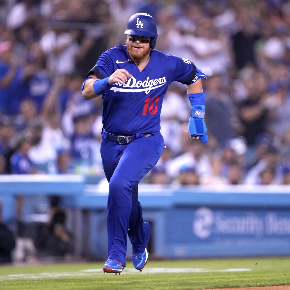 July 19, 2019: Los Angeles Dodgers manager Dave Roberts (30) and Los  Angeles Dodgers third base coach Dino Ebel (12) pose for a photo before the  game between the Miami Marlins and