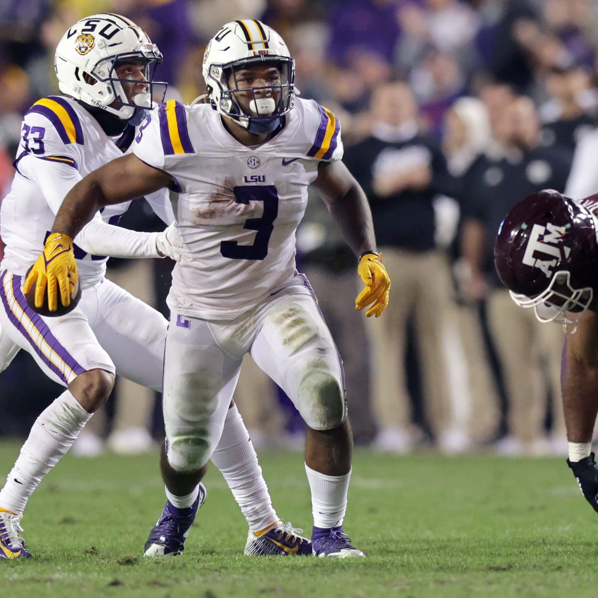 PFF College on X: The San Francisco 49ers pick LSU RB Tyrion