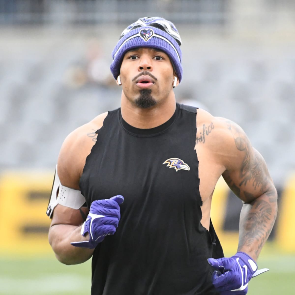 Baltimore Ravens safety Chuck Clark (36) in action during the second half  of an NFL football game against the Carolina Panthers, Sunday, Nov. 20,  2022, in Baltimore. (AP Photo/Nick Wass Stock Photo - Alamy