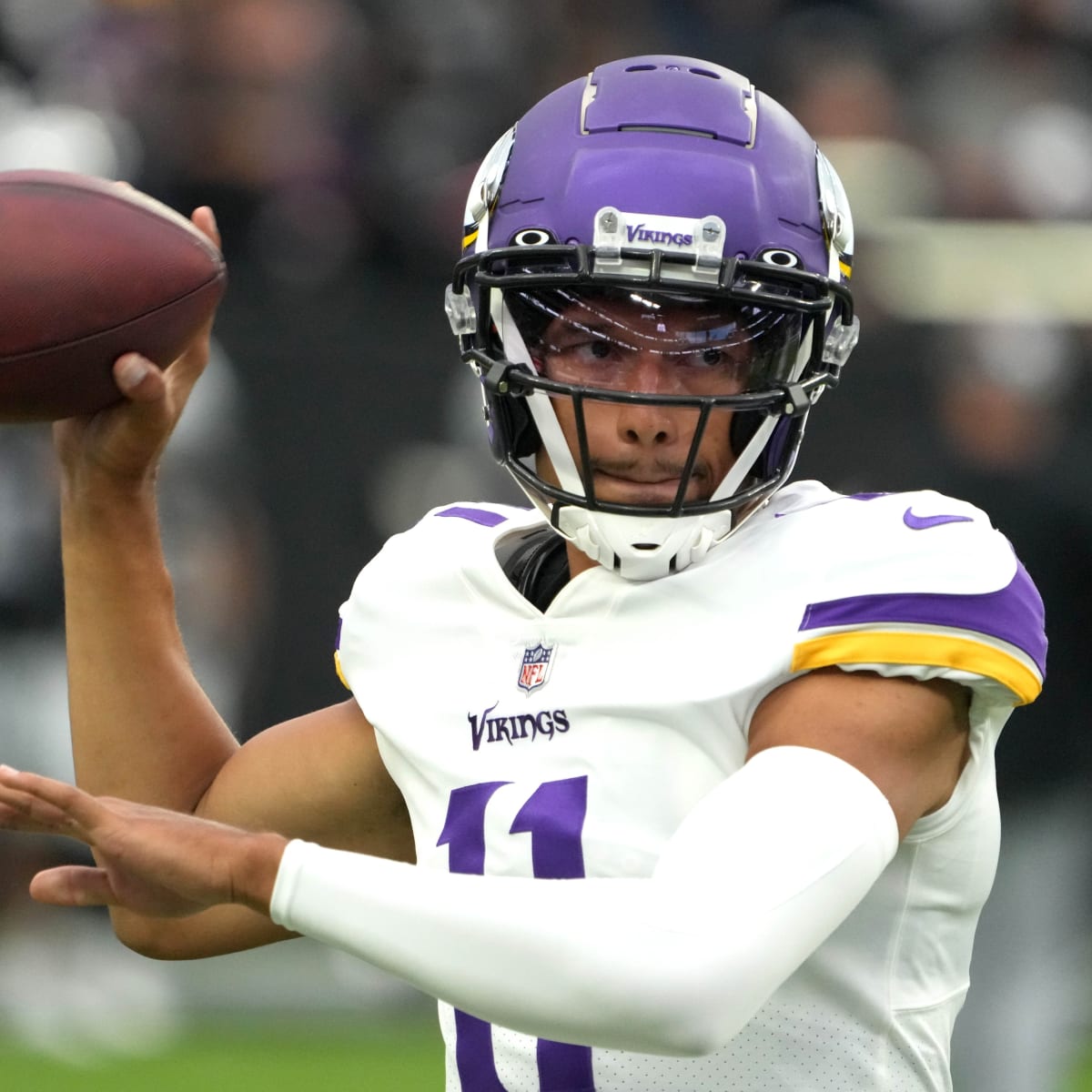 Minnesota Vikings tight end Zach Davidson (40) runs against the