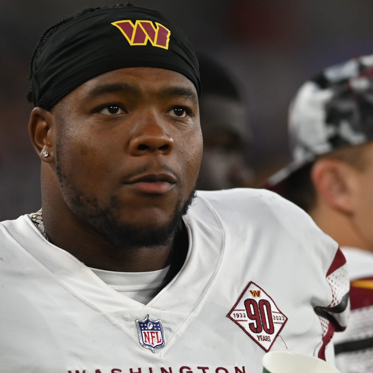 Washington Commanders defensive tackle Daron Payne (94) waits against the  New York Giants during an NFL football game Sunday, Dec. 4, 2022, in East  Rutherford, N.J. (AP Photo/Adam Hunger Stock Photo - Alamy