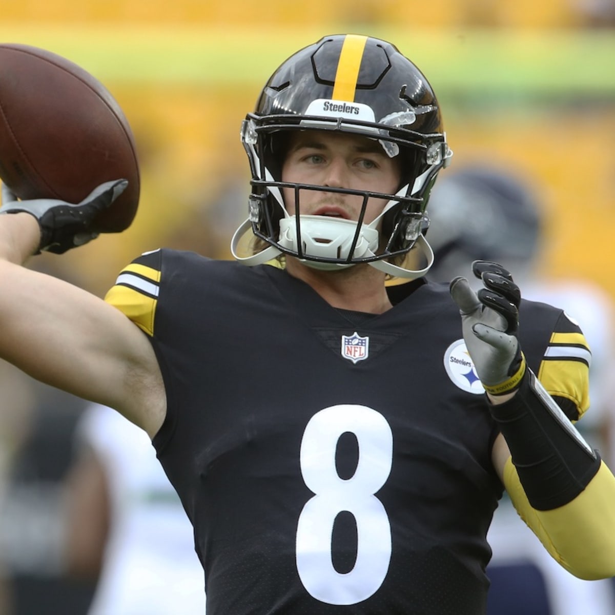 Steelers quarterback Kenny Pickett is always ready to work