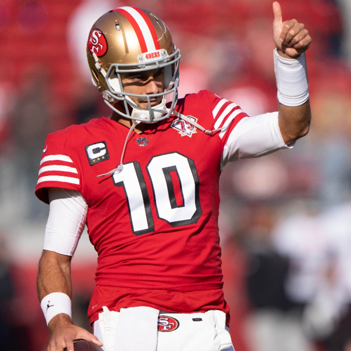 NFL on X: The 49ers and Jimmy Garoppolo agree to a restructured contract  worth $6.5 million guaranteed. (via @RapSheet)  / X