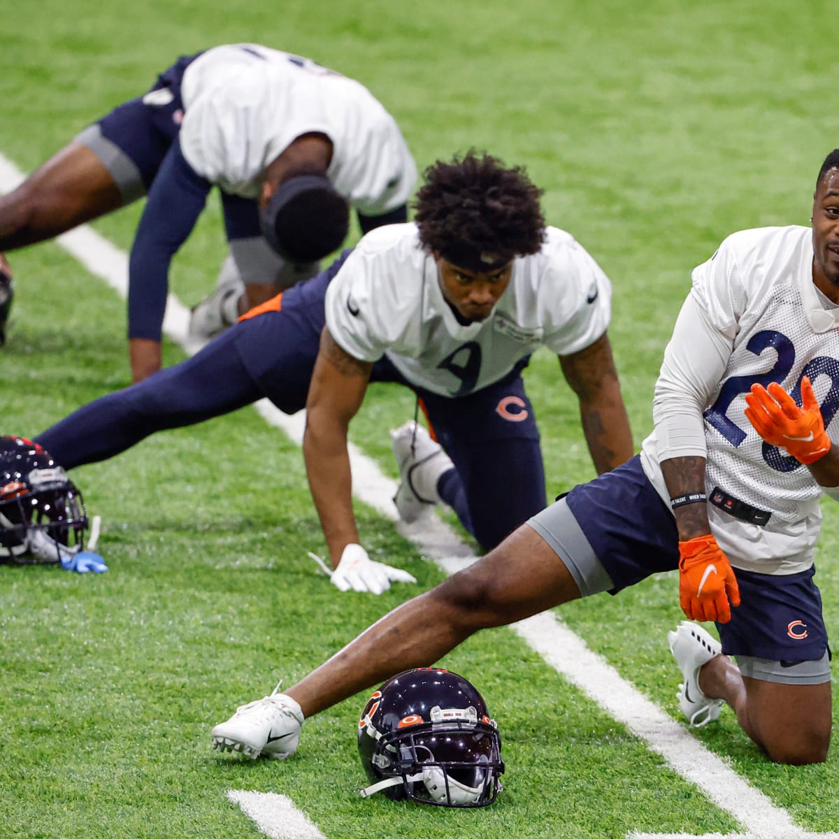 Chicago Bears cornerback Duke Shelley (20) walks off of the field after an  NFL preseason football game against the Cleveland Browns, Saturday Aug. 27,  2022, in Cleveland. (AP Photo/Kirk Irwin Stock Photo - Alamy