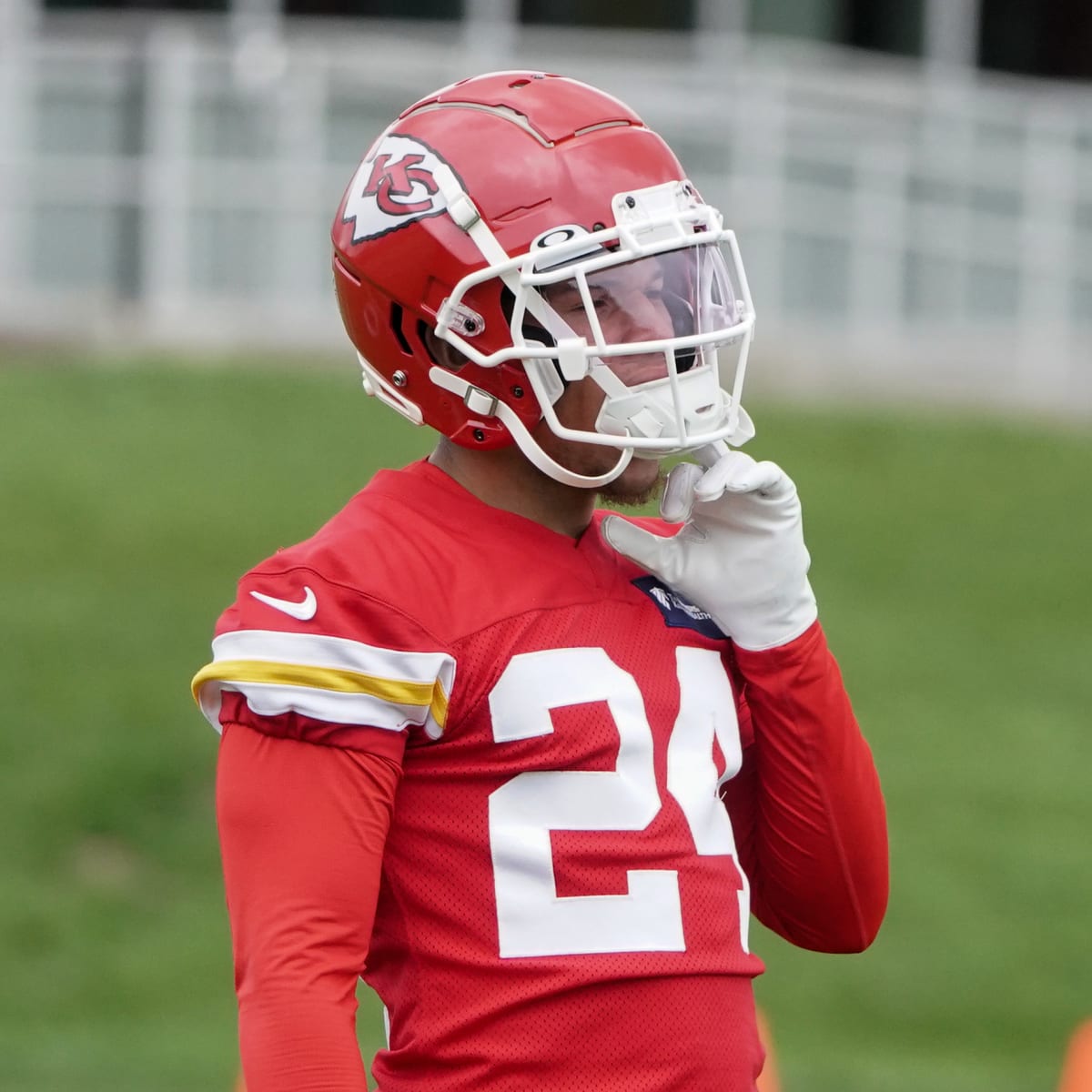 Kansas City Chiefs wide receiver Jerrion Ealy arrives at NFL football  training camp Friday, July 28, 2023, in St. Joseph, Mo. (AP Photo/Charlie  Riedel Stock Photo - Alamy