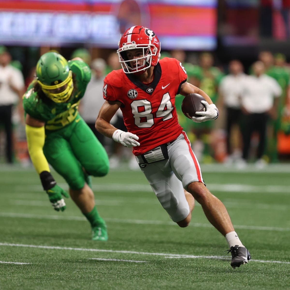 Georgia's Ladd McConkey praises Stetson Bennett after another