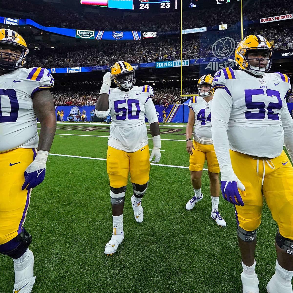 Take a closer look at LSU's 'Block L' throwback uniforms