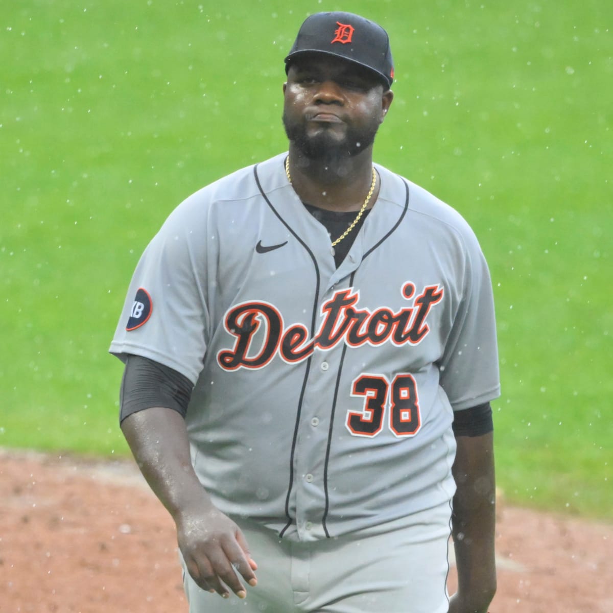 DETROIT, MI - APRIL 21: Detroit Tigers SP Michael Pineda (56) in