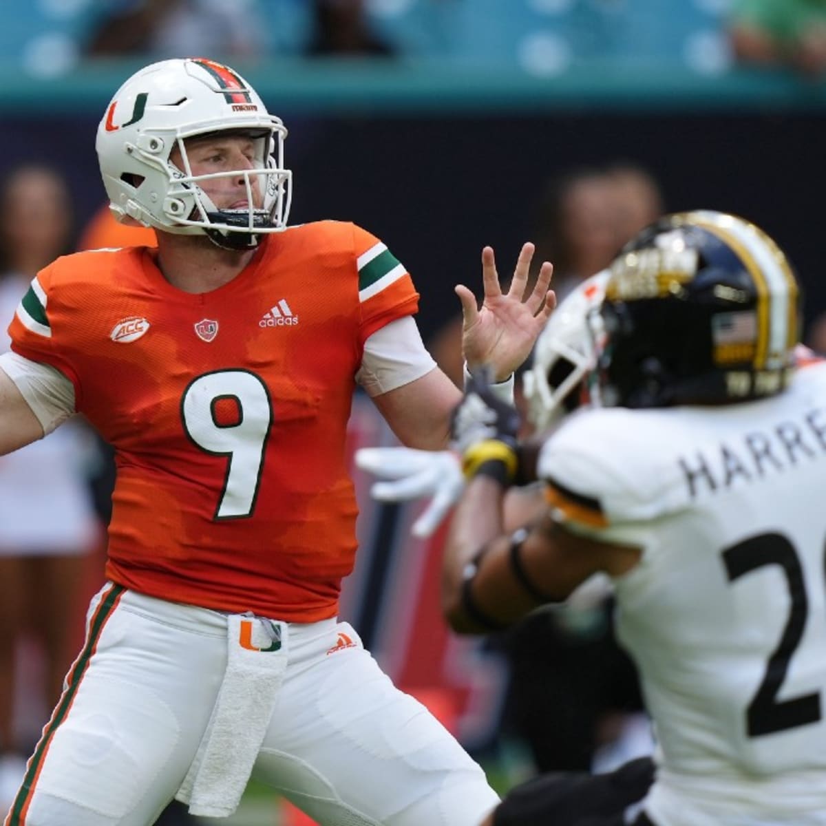 Miami Hurricanes Quarterback Tyler Van Dyke Receives Top PFF Grade - All  Hurricanes on Sports Illustrated: News, Analysis, and More