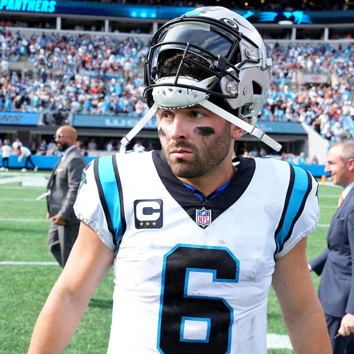 Panthers' Mayfield denies using malicious words vs. Browns