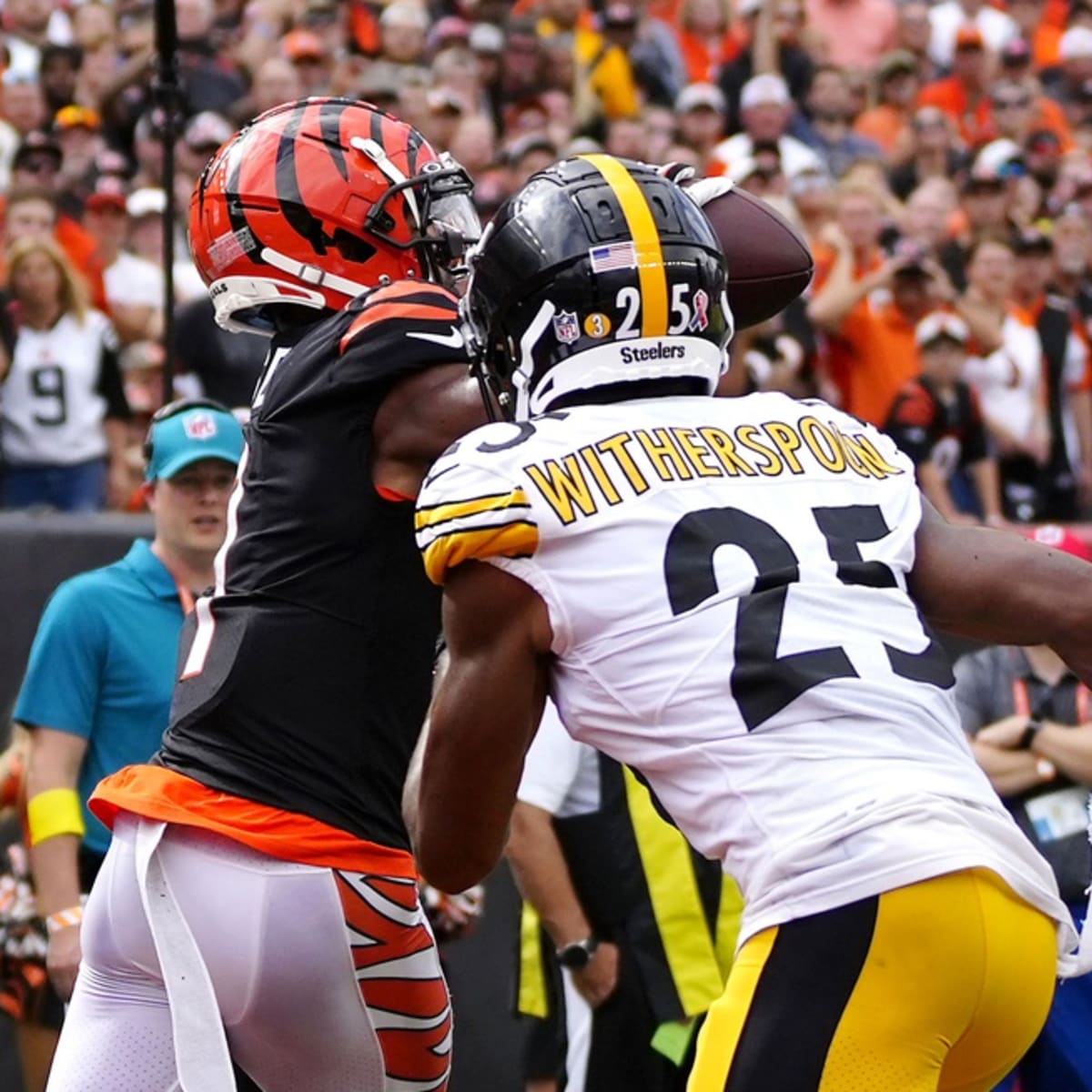 Cincinnati Bengals Star Ja'Marr Chase Flips Double Bird at Pittsburgh  Steelers Safety Minkah Fitzpatrick in Viral Photo - Sports Illustrated  Cincinnati Bengals News, Analysis and More