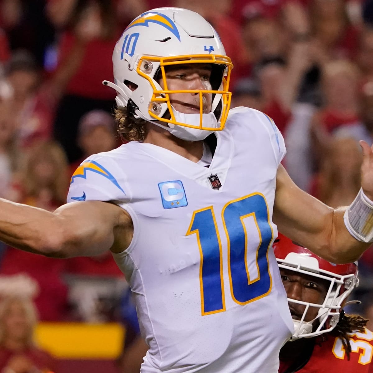 Pro Football Hall of Fame on X: .@Chargers QB Justin Herbert broke almost  every conceivable @NFL rookie passing record during the 2020 season. On  display in Canton is his game-worn jersey from