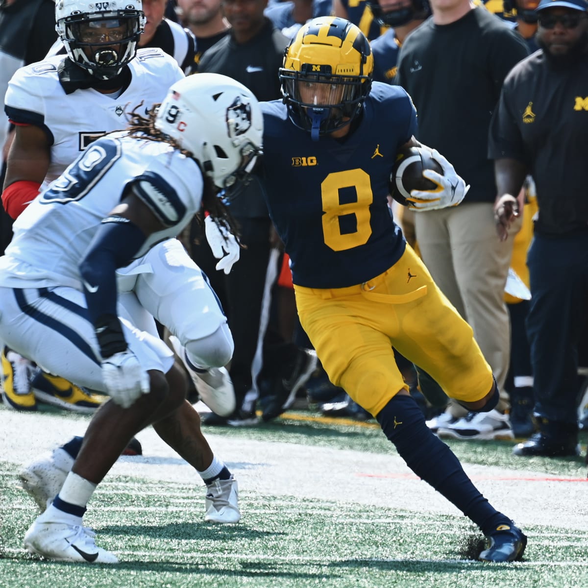 Snap counts, PFF grades: Roman Wilson leads Michigan offense with