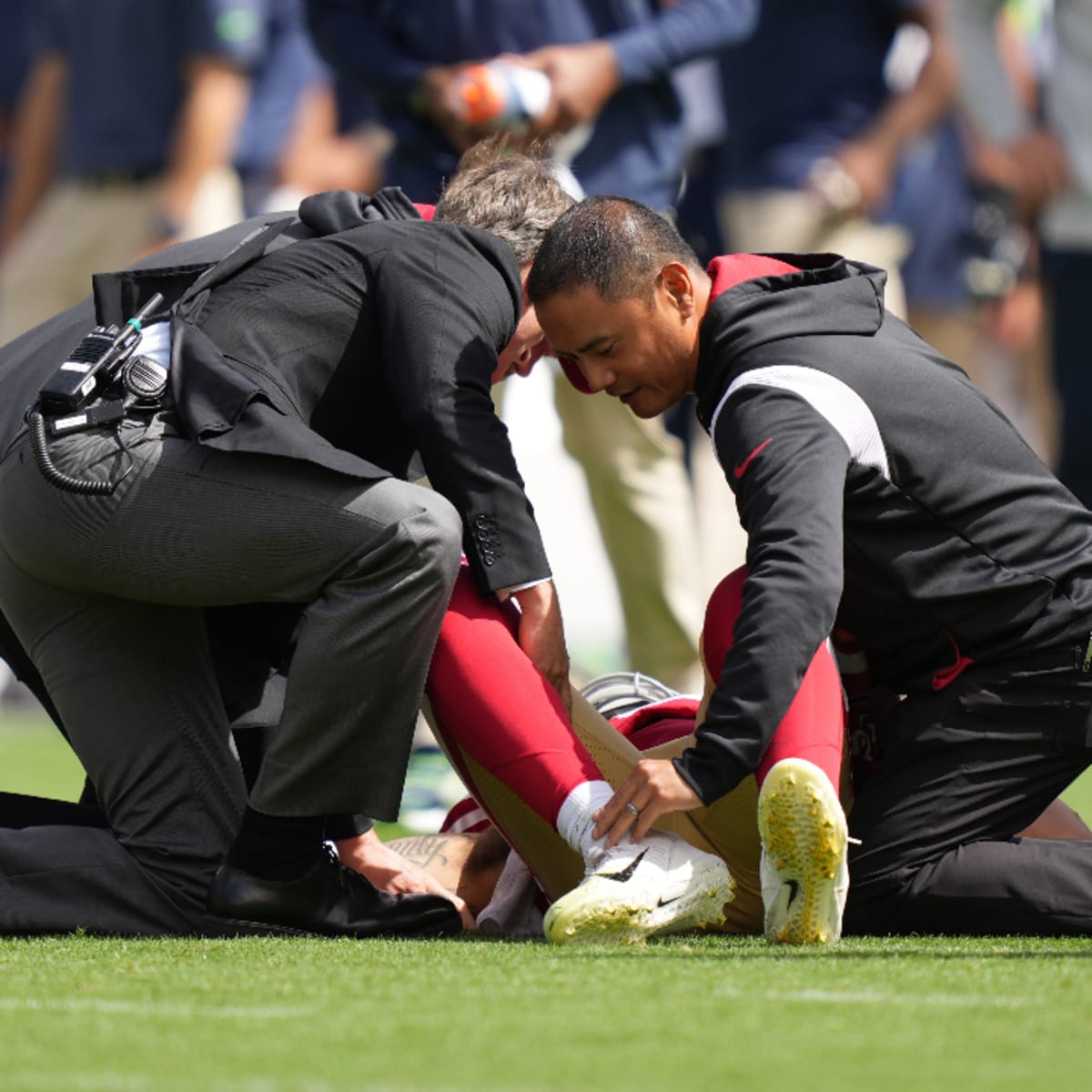 49ers QB Trey Lance out for season with broken ankle