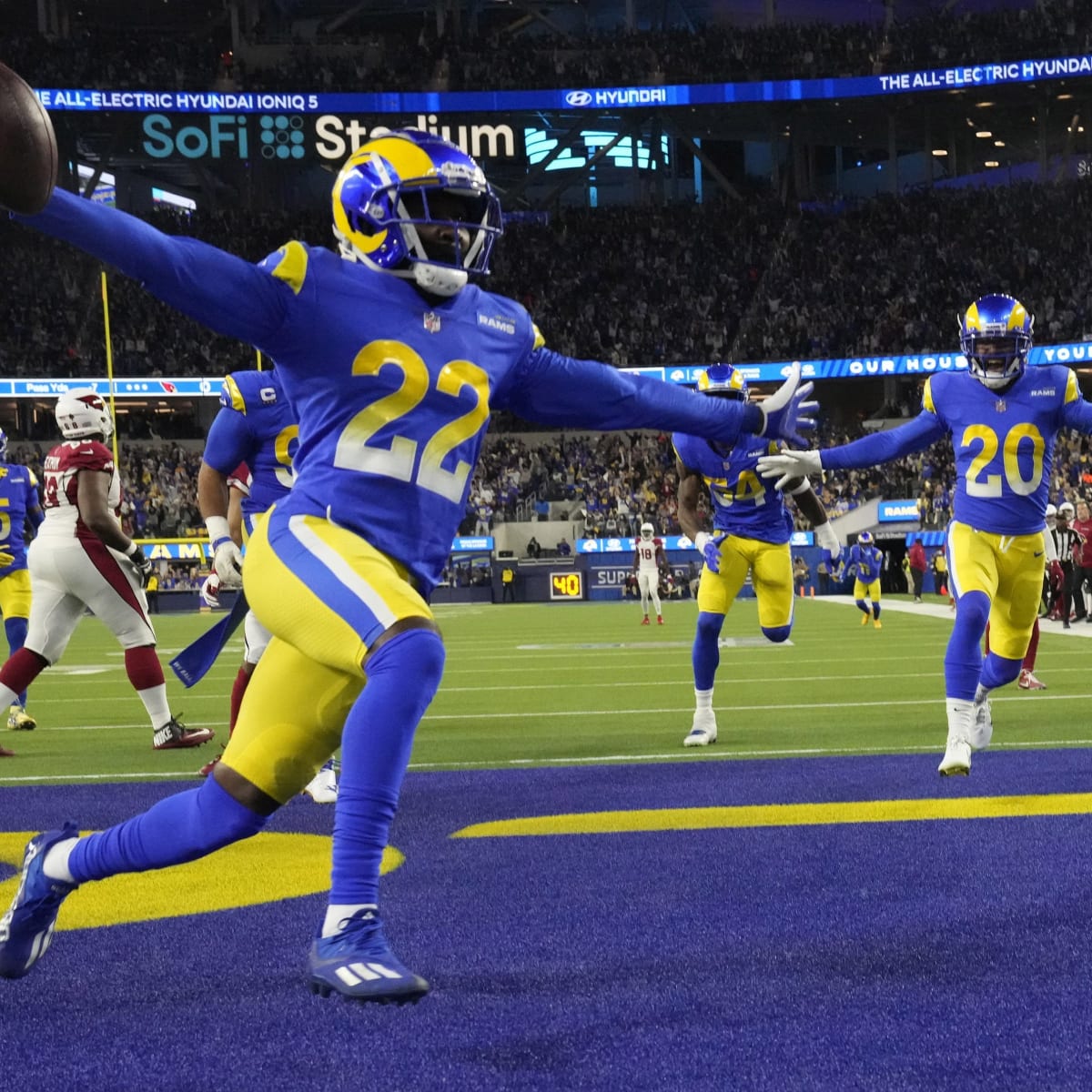 Los Angeles Rams defensive back David Long, Jr. (22) against the