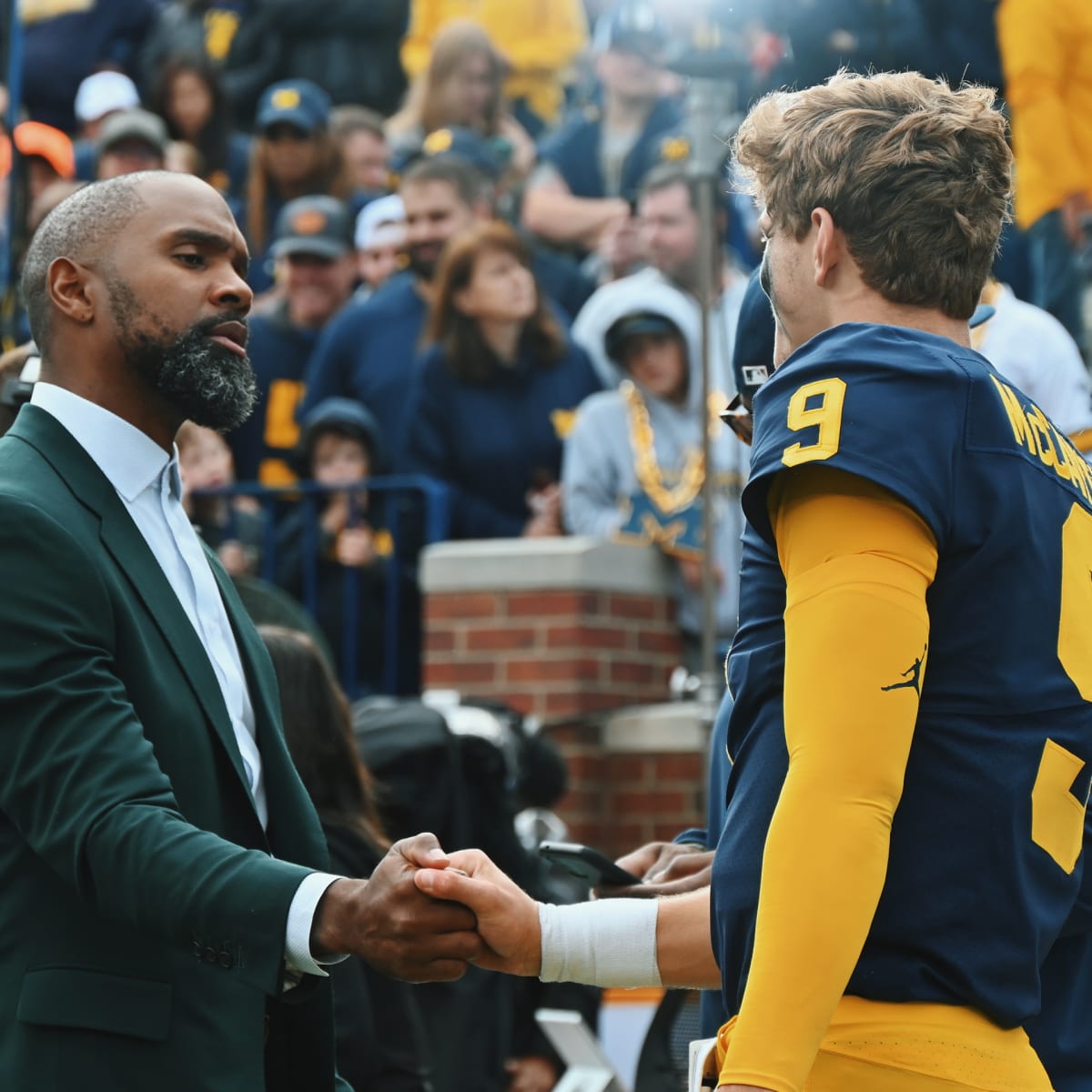 J.J. McCarthy shares what Charles Woodson told him after win vs