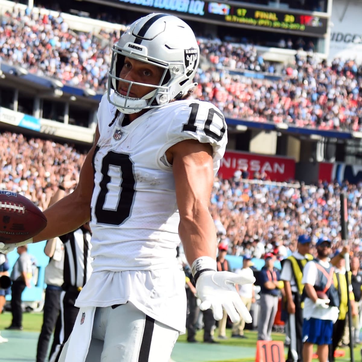 Every Mack Hollins Catch From 158-Yard Game vs. Titans in Week 3, Raiders