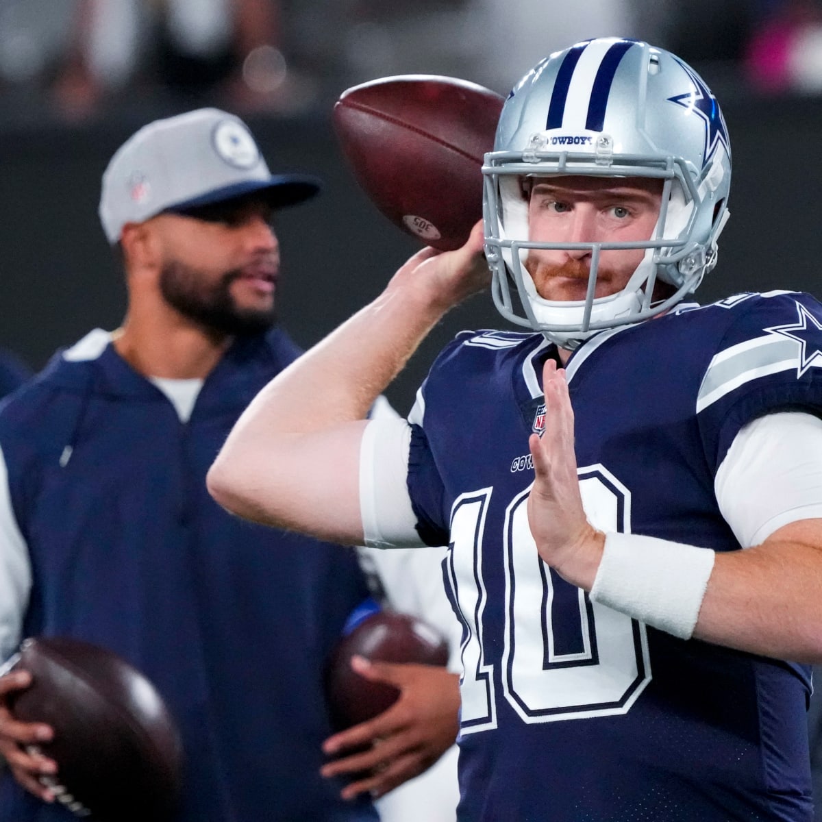 Rush leads Cowboys again as Wentz tries to right Commanders - The San Diego  Union-Tribune