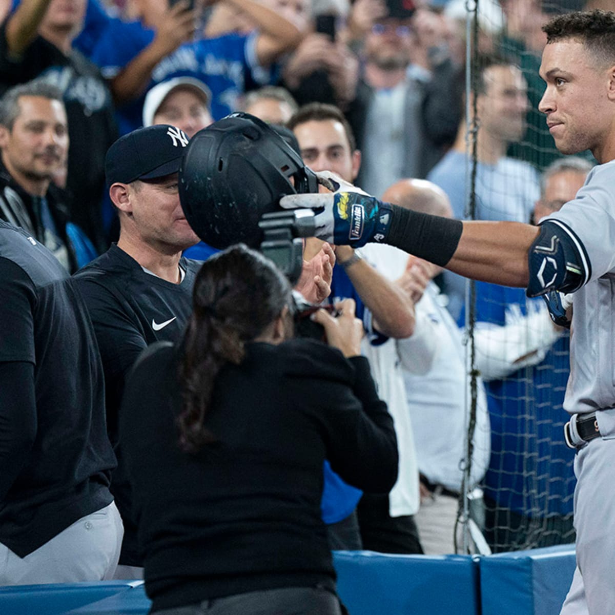 Aaron Judge put on yet another BP show at Rogers Centre, this time sending  two to the hotel