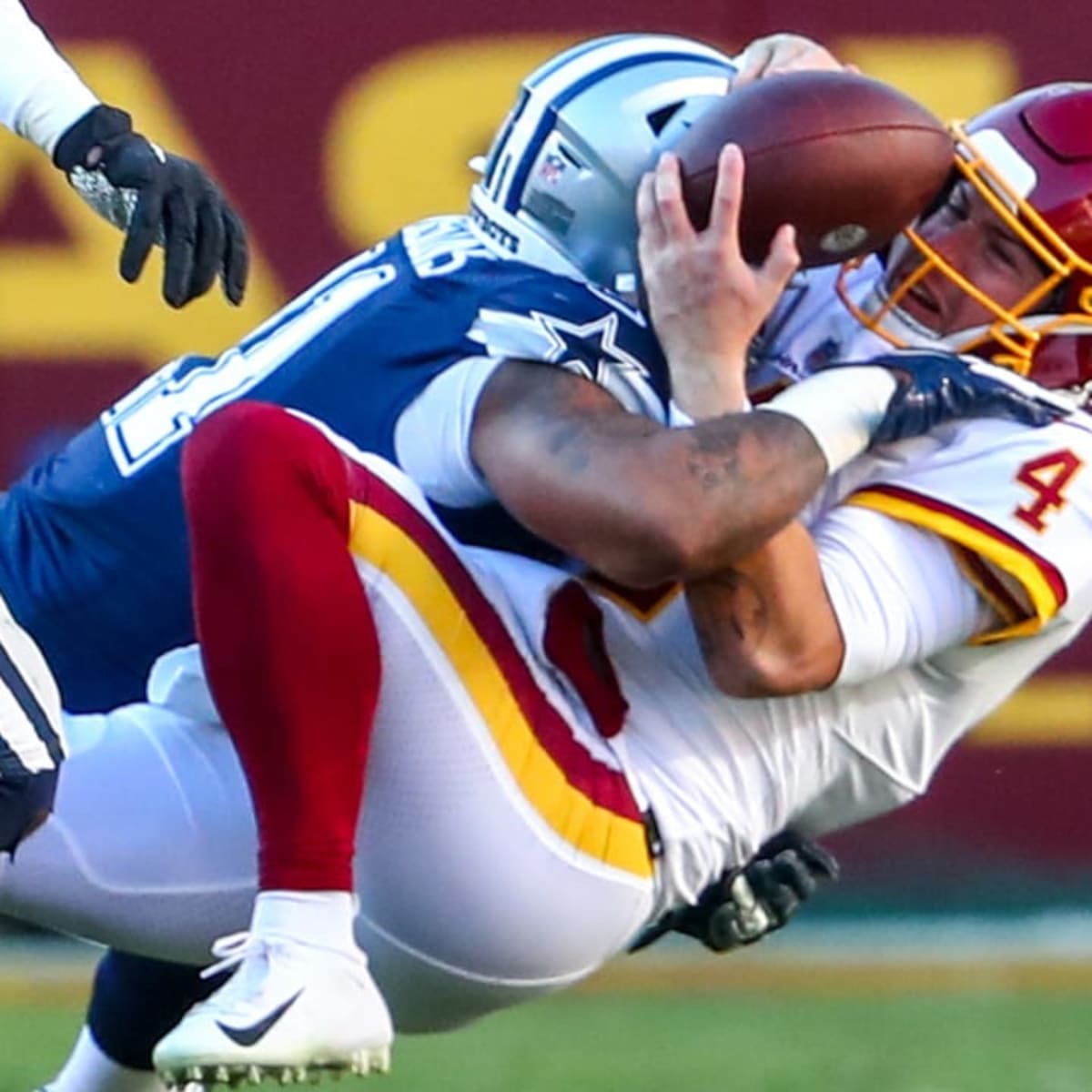 Dallas Cowboys wide receiver Simi Fehoko (81) is seen during the second  half of an NFL football game against the Washington Commanders, Sunday,  Oct. 2, 2022, in Arlington, Texas. Dallas won 25-10. (