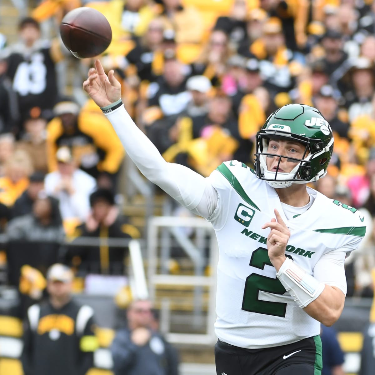 New York Jets QB Zach Wilson Catches Touchdown Pass on Trick Play Against Pittsburgh  Steelers - Sports Illustrated New York Jets News, Analysis and More