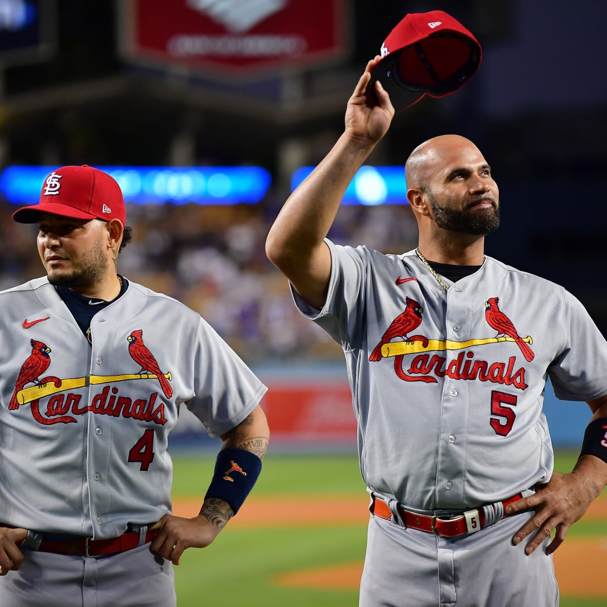 WATCH: St. Louis Cardinals Honor Pujols, Molina Before Final Home