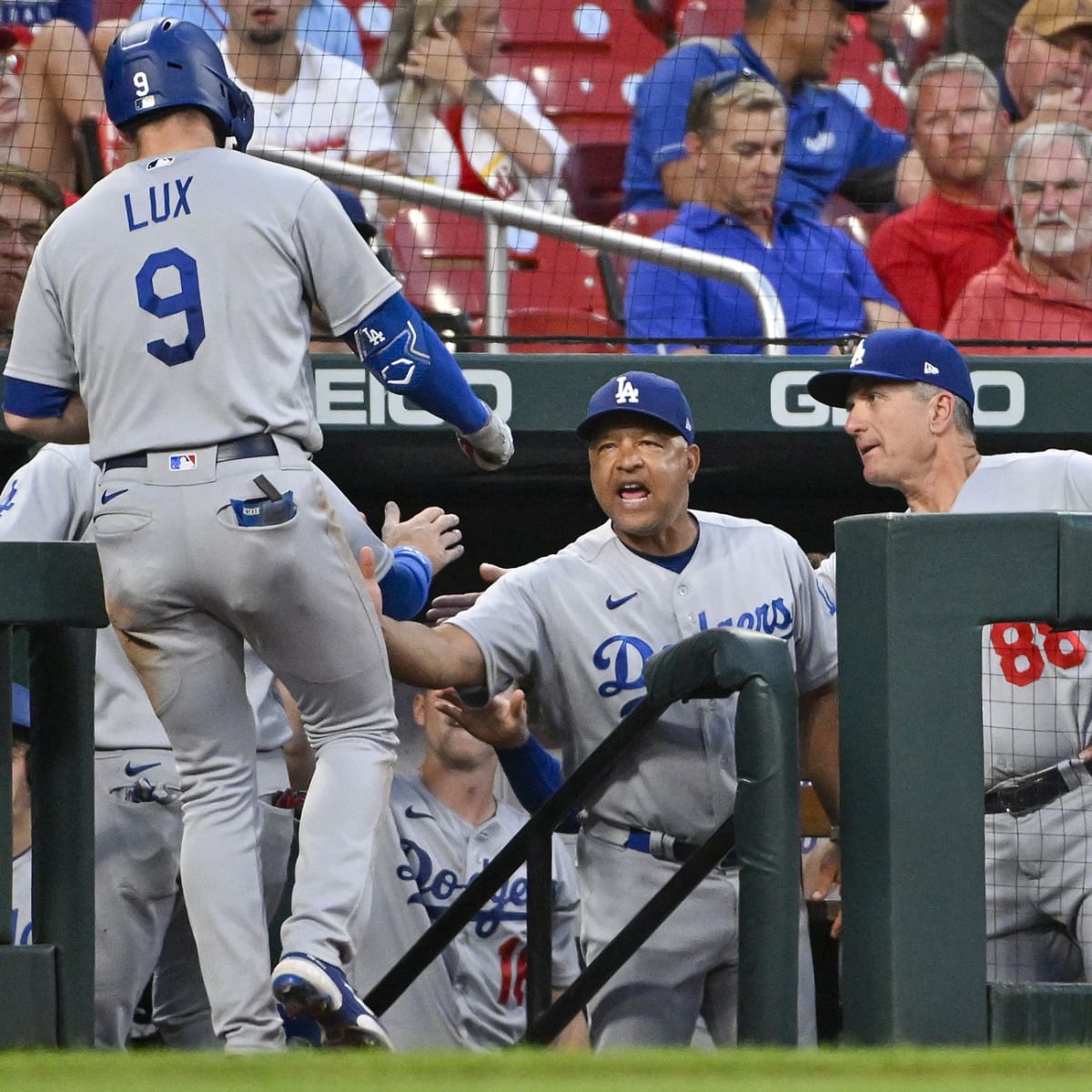 FOX Sports: MLB on X: The Dodgers paid their respects to the outline of Gavin  Lux crashing into the wall 🤣 (via @AM570LASports)   / X